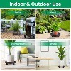 iMountek"4-Piece Rolling Plant Caddy with 360° Swivel Wheels, 187lbs Capacity, for Indoor & Outdoor Use"Coffee - 3 of 4
