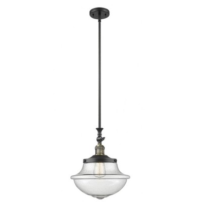 Oxford - 1 Light Mini Pendant In Traditional Style-15 Inches Tall and 11.75 Inches Wide