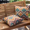 Kensington Garden 2pk 17"x17" Square Outdoor Throw Pillows - 4 of 4