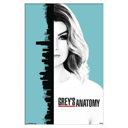 Trends International Grey s Anatomy Season 13 One Sheet Framed Wall Poster Prints White Framed Version 14.725 X 22.375 Target
