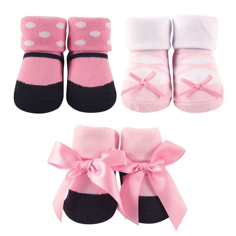 Luvable Friends Baby Girl Socks Giftset, Ballet, 0-9 Months, 1 of 4