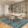 Washable Vintage Boho Striped Area Rug - Non-Slip Non-Shedding Stain Resistant Low Pile Soft Carpet for Living Room Bedroom Home Office - 4 of 4