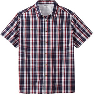 KingSize Short-Sleeve Plaid Sport Shirt - 1 of 4