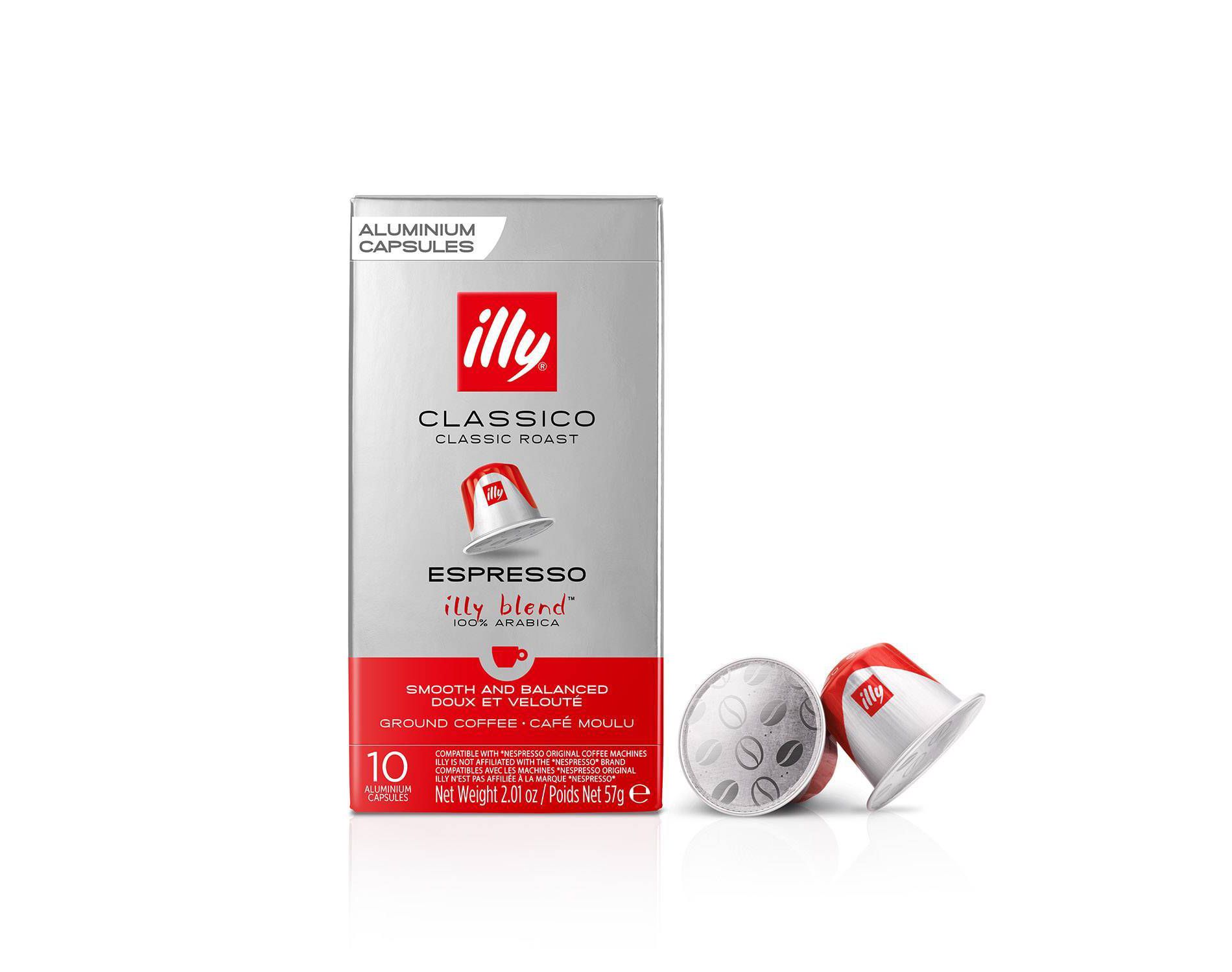 illy Classico Medium Roast Nespresso Compatible Aluminum Coffee Capsules - 10ct