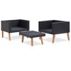 vidaXL Garden Furniture Set Black - 4 of 4