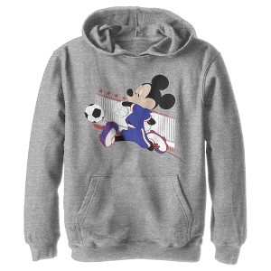 Boy's Disney Mickey Mouse Soccer Japan Pull Over Hoodie - 1 of 4