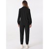 Allegra K Women's 2 Piece Outfits Fall Long Sleeve Button Down Shirt and Pants Set Corduroy Tracksuit - 4 of 4