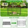 FDW Dog Playpen Dog Pen 24/30/36/42/48in Puppy Playpen with Door Entry Foldable Exercise Pen for Indoor Outdoor Use - 3 of 4