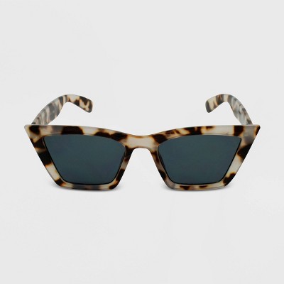 Women's Tortoise Shell Print Cat Eye Sunglasses - Wild Fable™ Brown