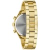 Bulova Men's Quartz Dress Classic Watch,  Gold-Tone Stainless Steel Bracelet, Silver-White Dial, 6 Hand, Chronograph, 24 Hour Time - 3 of 4