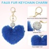 Unique Bargains Metal Alloy Soft Durable Artificial Cute Puff Ball Keychain 1 Pc - 3 of 4