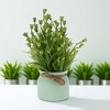 Unique Bargains Artificial Plants Bell Flowers in Pot Plastic 3.07"x3.07"x7.87" 1 Pc - 2 of 4