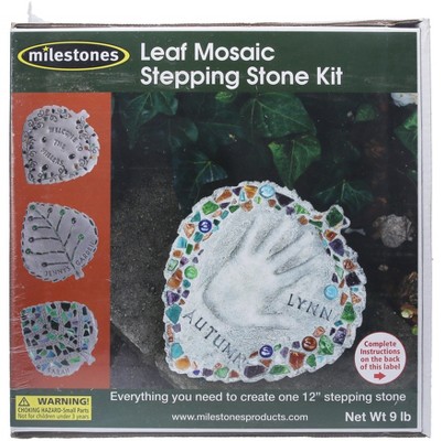 Mosaic Stepping Stone Kit-Leaf