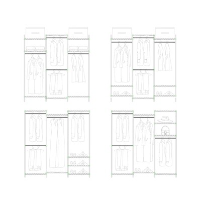 VIPEK Black 6-Tier Heavy Duty Wire Garment Rack