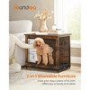 Feandrea Dog Crate Furniture, Modern Kennel for Dogs , Heavy-Duty Dog Cage with Multi-Purpose Removable Tray, Double-Door Dog House - 2 of 4