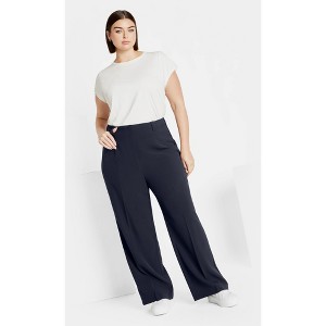 Women's Plus Size Yasmine Pant - navy | CITY CHIC - 1 of 4