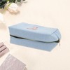 Unique Bargains Corduroy Rectangular Letter Makeup Bag Sky Blue 1 Pc - 3 of 4