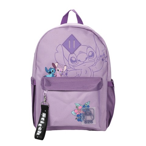 Lilo & Stitch Line Art 16.5” Adult Lavender Backpack