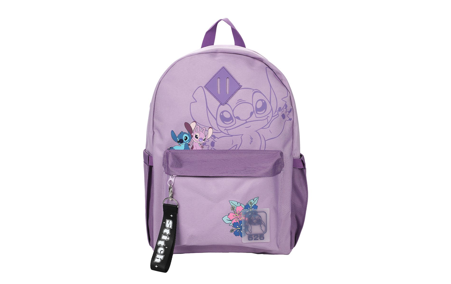 Lilo & Stitch Line Art 16.5” Adult Lavender Backpack