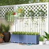 Outsunny Raised Flower Bed, Plastic Planter Box with Drainage Holes for Vegetables, Herbs, Flowers & Succulents - 2 of 4