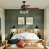 Tangkula 52" Ceiling Fan with Lights, Reversible Motor and 5 Blades, 3-Speed Adjustable, 3 Clear Glass Lights, ETL Listed, Bronze Finished - 4 of 4