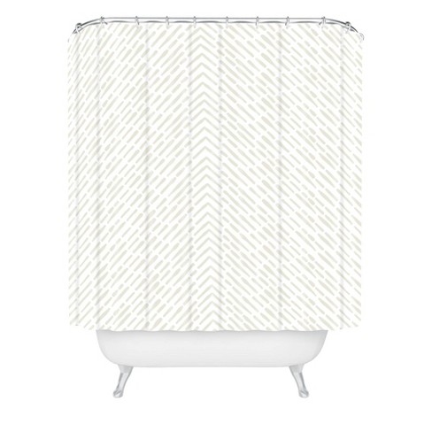 Iveta Abolina Roux Cream Shower Curtain Beige - Deny Designs: Boho Style, Microfiber, Machine Washable - image 1 of 4