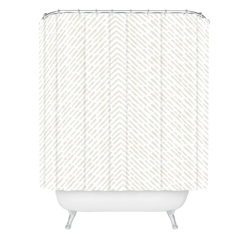 Iveta Abolina Roux Cream Shower Curtain Beige - Deny Designs, 1 of 7