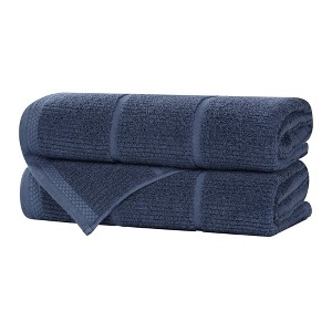 Smart Twist Viscose Cotton Blend Medium Weight Solid Ribbed Towel Set by Blue Nile Mills - 1 of 4
