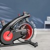 Naysaye Stationary Exercise Bike, Adjustable Workout Bike, Indoor Cycling Bike with Adjustable Seat for Home Gym, Red, 42"*41.6"*21.6" - 2 of 4
