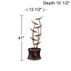 John Timberland Tiered Copper Leaves Modern Cascading Tiered Leaves Outdoor Floor Water Fountain 41" for Yard Garden Patio Deck Porch Balcony Roof - 4 of 4