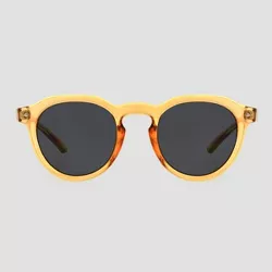 Women's Narrow Geo Round Sunglasses - Universal Thread™ Yellow