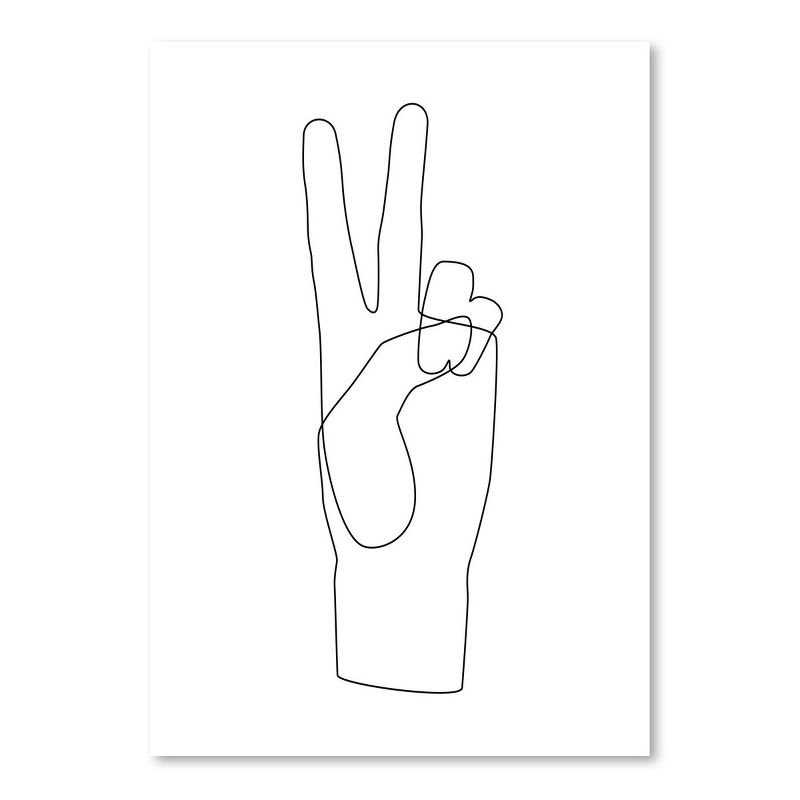 Americanflat Minimalist Peace By Explicit Design Poster Art Print, 1 of 9