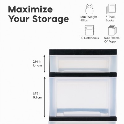 White 3-Drawer Plastic Rolling Storage Cart with Organizer Top
