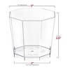 Smarty Had A Party 5.5 oz. Clear Octagon Plastic Dessert Cups - 288 pcs - 4 of 4