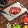 Titanium Cutting Board, 15"x10" Titanium Cutting Boards for Kitchen, Double-Sided Cutting Board with Deep Juice Grooves & Built-In Handles - 3 of 4