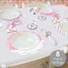 Big Dot of Happiness Rainbow Unicorn - Magical Unicorn Baby Shower or Birthday Party Paper Charger & Table Decorations Chargerific Kit for 8 - 2 of 4
