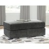 Signature Design by Ashley Contemporary Karinne Oversized Accent Ottoman, Smoke - 2 of 4