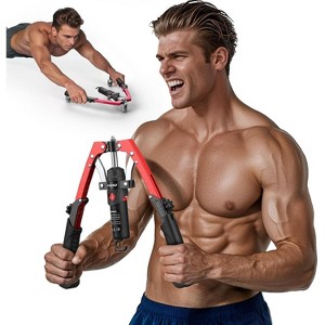 FLYBIRD Chest & Arm Twister Trainer, Hydraulic Power Chest Press Machine 22-440lbs for Upper Body Strength Training - 1 of 4