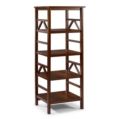 54.45" Titian Bookshelf Brown - Linon