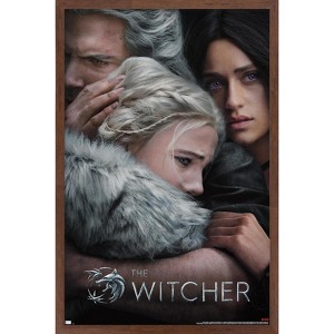 Trends International Netflix The Witcher: Season 3 - Trio Key Art Framed Wall Poster Prints - 1 of 4