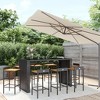 vidaXL Garden Bar Set Black - 2 of 4