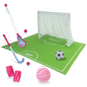 Sophia’s Sports Equipment Set for 18” Dolls, Pink/Green - 1 of 2