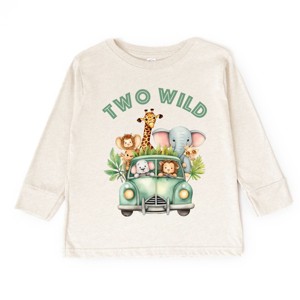The Juniper Shop Two Wild Animals Toddler Long Sleeve Tee - 1 of 4
