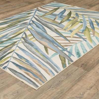 Oriental Weavers Fiji FIJ03 Beige/ Multi Indoor/Outdoor Area Rug - 3'6" x 5'6"