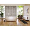 Evideco French Home Goods Ultra-Soft Microfiber Bath Mat Runner - Non-Slip, Machine Washable - Perfect for Double Sinks & Bathrooms - 4 of 4