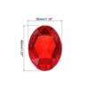 Unique Bargains Acrylic Flat Back DIY Decor Jewelry Oval Gems 10 Pcs - 2 of 4