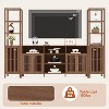 Combination TV Cabinet, for TVs Up to 70", Large TV Stand with Bookshelves, Storage TV Cabinet - 3 of 4