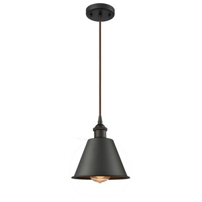 Smithfield - 1 Light Cord Hung Mini Pendant In Industrial Style-7.5 Inches Tall and 7 Inches Wide