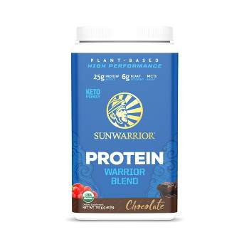 Warrior Blend Protein, Vegan Organic Protein Powder, Chocolate, Sunwarrior, 750gm