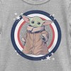 Girl's Star Wars: The Mandalorian Fourth of July Grogu Circle T-Shirt - 2 of 4